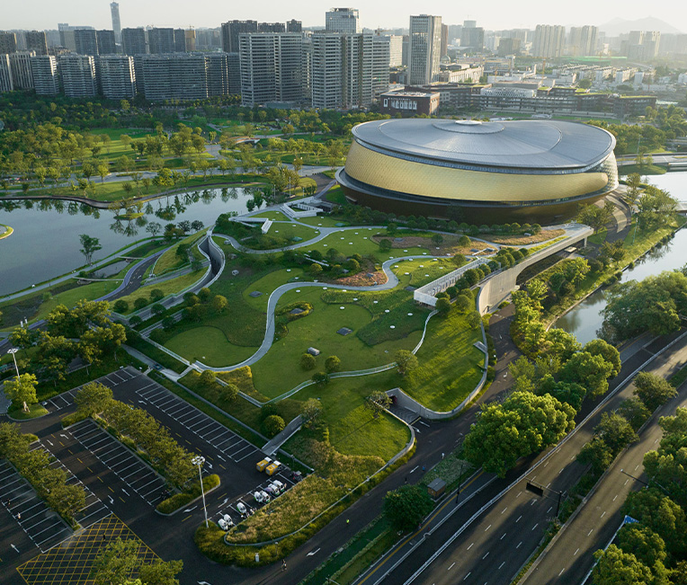 杭州东部湾体育公园（轮滑馆、飘带、辅助用房、景观塔）钢结构涂料分项工程